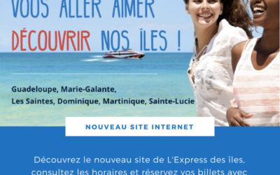 Nouveau site internet de L’Express des îles