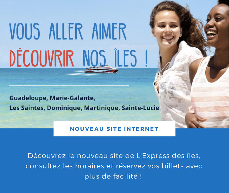 Nouveau site internet de L’Express des îles