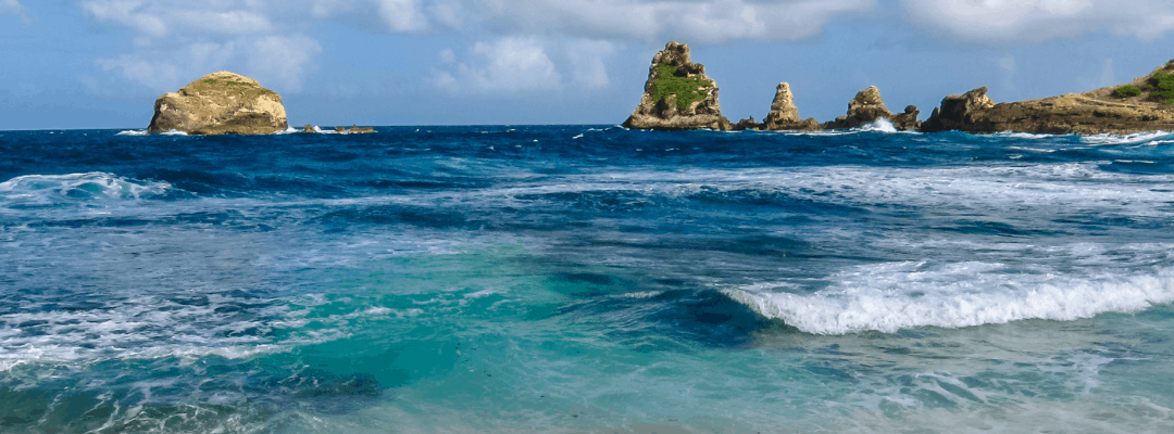 Pointe des chateaux en Guadeloupe