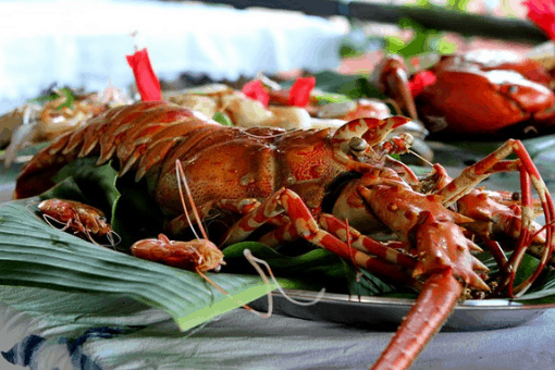 Cuisine antillaise à base de langouste